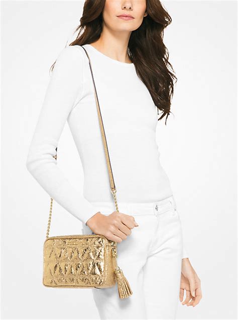 Ginny Metallic Leather Crossbody 